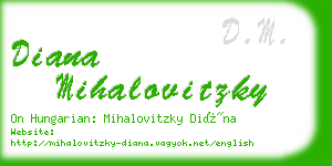 diana mihalovitzky business card